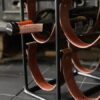 9 bottle leather sling square Wine Rack