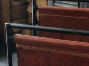 Leather sling Magazine Rack
