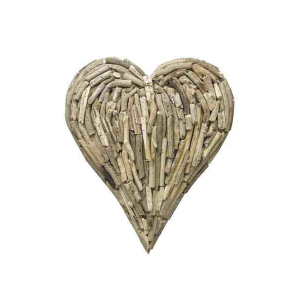 Driftwood Heart Medium Wall Deco