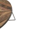 KLEO Boatwood Round Rustic Coffee Table Large