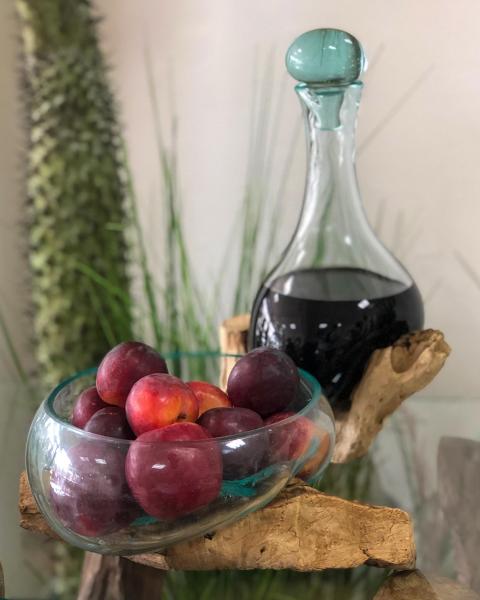 Blown Glass Fruit Bowl
