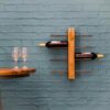 Natural Teak Root Wine Rack 8 Bottles