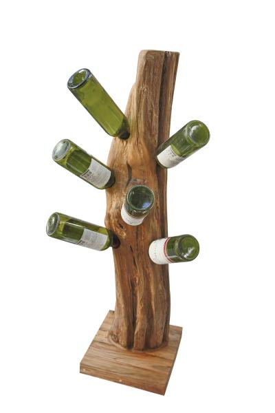 page_3532.jpg Natural Teak Root Freestanding Wine Rack 6 bottles
