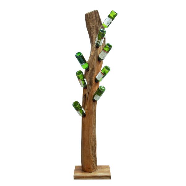 page_3535.jpg Natural Teak Root Freestanding Wine Rack 8 bottles