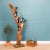 page_3537.jpg Natural Teak Root Freestanding Wine Rack 8 bottles