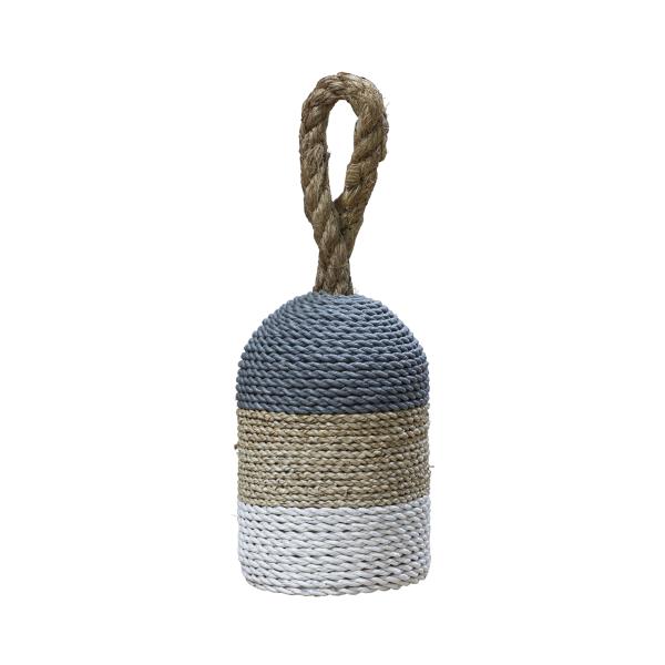 page_3538.jpg Basketweave Doorstop - Tricolour Grey Top