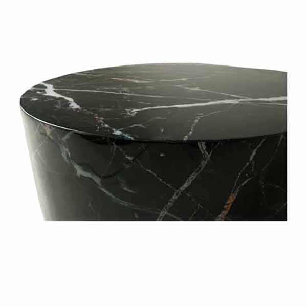 Marble Plinth Coffee Table - Black