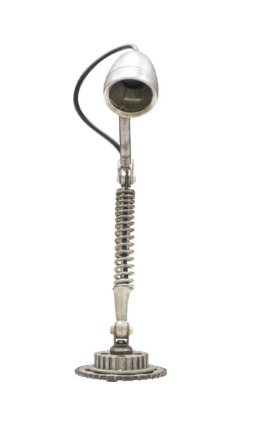 REclaimed Desk Lamp made from Bicycle Parts