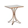 Gatsby Square Cafe Table 60X60 Copper w Ceramic Top