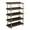 Gatsby Tall Shelf Unit Black and Gold