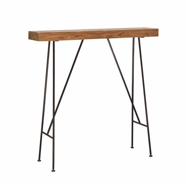 Natural Teak Root Drinks Table 25cm Deep