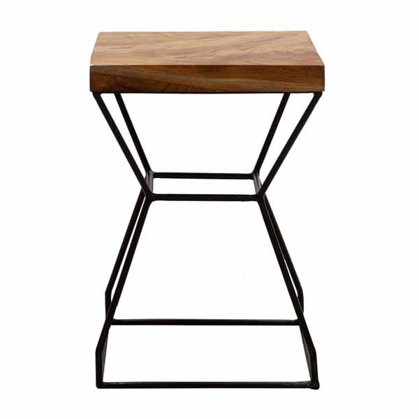 Natural Teak Root X String Stool