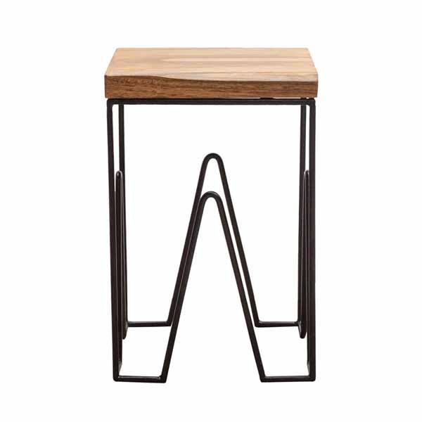 Natural Teak Root W String Stool