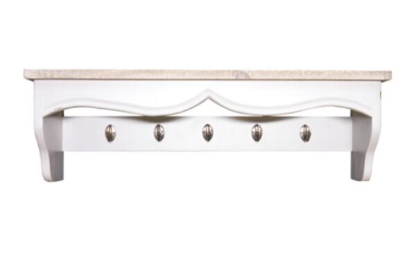 Cottonwood Hall Rack / Hat Shelf Antique White