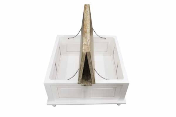 Cottonwood Square Trunk Coffee Table 80 x 80 Antique White