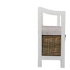 Cottonwood Storage Benc with Basket Antique White