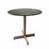 Marble Top Round BistroTable - Black