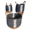 Set of 3 Arrow Baskets