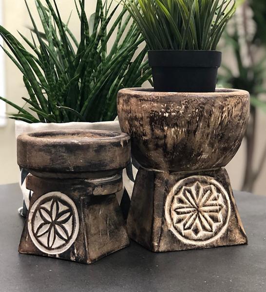 Set of 2 Cathedral Candle Bowls
