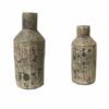 Set of 2 Bottle Vase - Granite