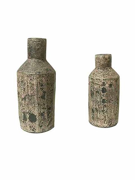 Set of 2 Bottle Vase - Granite
