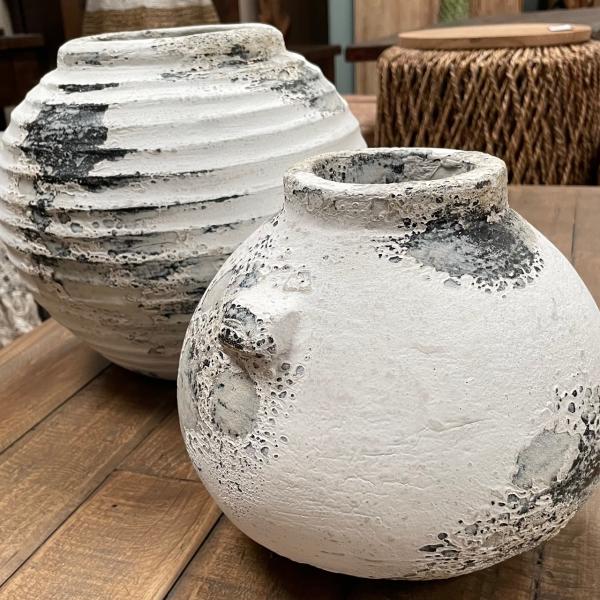 Pyrrha Pot - Antique White (Pack of 4)