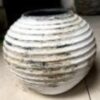 Ribbed Vase - Antique White (Pack of 2)