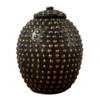 Set of Studded Pots - Black Gold (Pack of 2 sets)