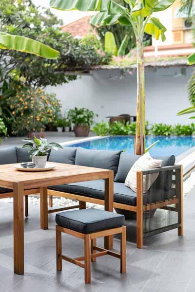 Monterrey Corner Dining 5 pc Garden Set (3 boxes)