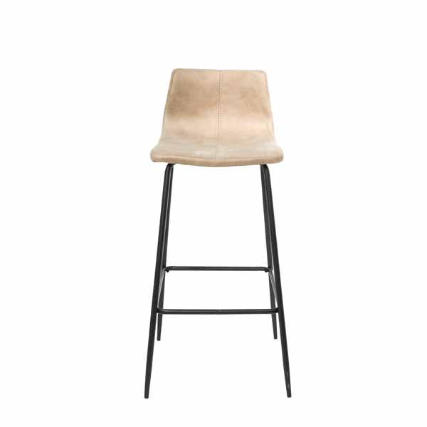 Barracuda Barstool Moleskin Oyster SET OF 2