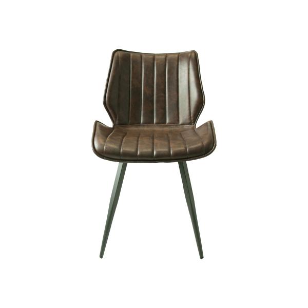 Alfa Bounce Dining Chair Vegan Chestnut SET OF 2