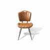 Healey Vegan Leather Chair Tan SET OF 2