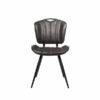 Healey Vegan Leather Chair Grey SET OF 2