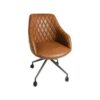 Focus Office Chair Tan Vegan Leather ( 1 x Box)