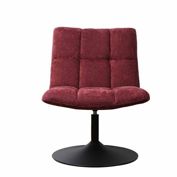 Mantis Swivel Chair - Chenille Berry