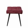 Pinto Footstool - Chenille Berry