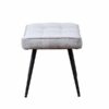 Pinto Footstool - Chenille Grey