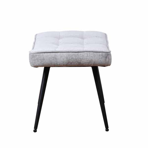 Pinto Footstool - Chenille Grey