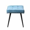 Pinto Footstool - Chenille Ocean