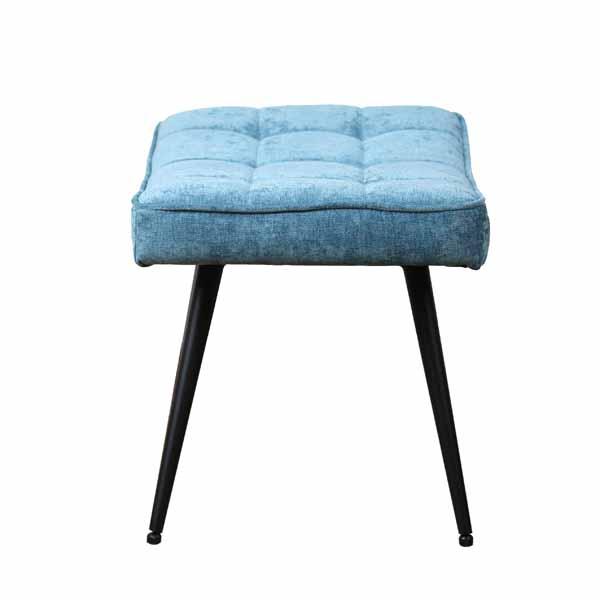 Pinto Footstool - Chenille Ocean