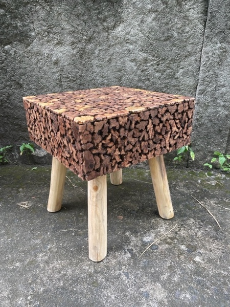Cuba Square StoolResin Top