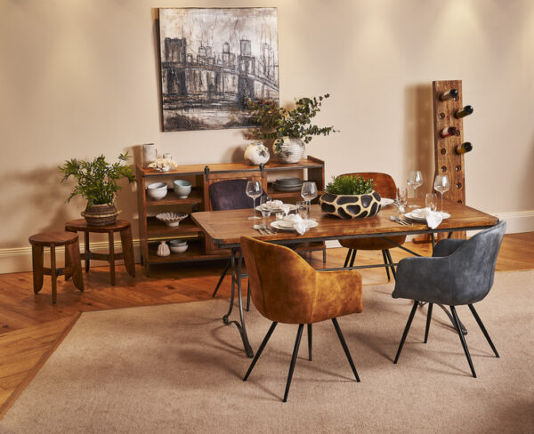 Enzo Dining / Occasional chair- charcoal
