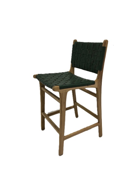 Gladstone Counter Stool w/ back - Green