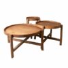 Reclaimed teak - Occasional tables- set of 3