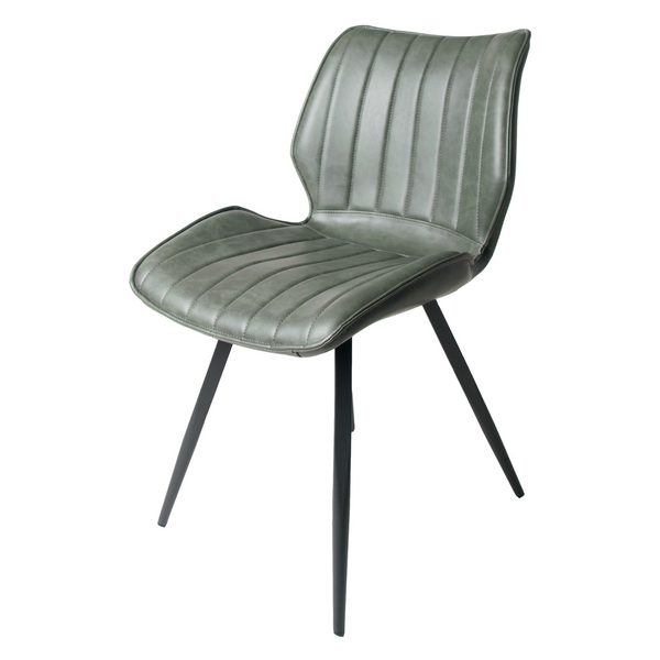 Alfa Bounce Dining Chair Vegan Forest Green SET OF 2