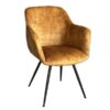 Enzo Dining / Occasional chair- gold