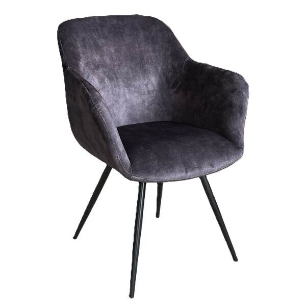 Enzo Dining / Occasional chair- charcoal