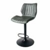 Alfa Gas Lift Bar Stool Vegan Leather Forest Green SET OF 2