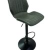 Alfa Gas Lift Bar Stool Vegan Leather Forest Green SET OF 2
