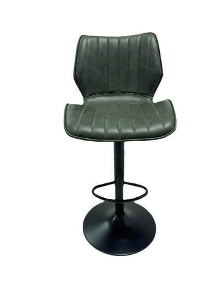 Alfa Gas Lift Bar Stool Vegan Leather Forest Green SET OF 2
